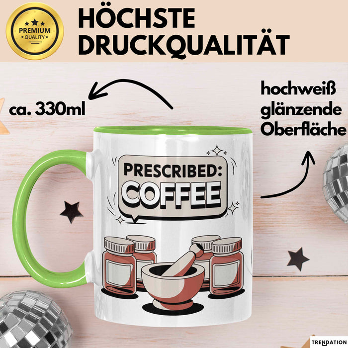 Apotheker Tasse Geschenk Lustige Geschenkidee Spruch Für Medizin Experten Grün Trendation
