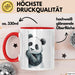 Süßer Panda Tasse Geschenk Lustige Geschenkidee Spruch Rot Trendation