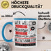 Musiksammlerin Tasse Geschenk Spruch Wer Will Schon Prinzessin Sein Wenn Man Auch Musiksammlerin Sein Kann Blau Trendation