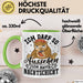 Krankenschwester Geschenk Tasse Ich Darf So Aussehen Ich Hatte Nachtschicht Geschenkidee Kaffee-Becher Schicht-Arbeit Grün Trendation