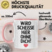 Büroarbeit Kollege Tasse Geschenk Lustige Geschenkidee Spruch Wird Scheisse Hier Ohne Dich Rosa Trendation