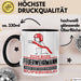 Feuerwehrmann Geschenk Tasse Ich Bin Feuerwehrmann Aber Sag Doch Einfach Superheld Lustige Geschenkdiee für Feuerwehrmann Kaffee-Becher Schwarz Trendation