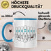 Bowling Tasse Geschenk Bowling-Spieler Geschenkidee Blau Trendation