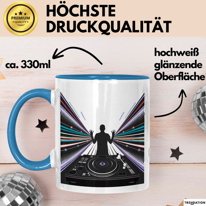 DJ Tasse Geschenk Lustige Geschenkidee Spruch Für Beat Macher Blau Trendation