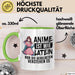 Anime-Liebhaber Tasse Geschenk Anime Ist Wie Latein Nur Die Gebildeten Verstehen Es Grün Trendation
