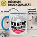 Polen Tasse Spruch Ich Habe Wyjebane Polska Geschenkdiee Kaffee-Becher Blau Trendation