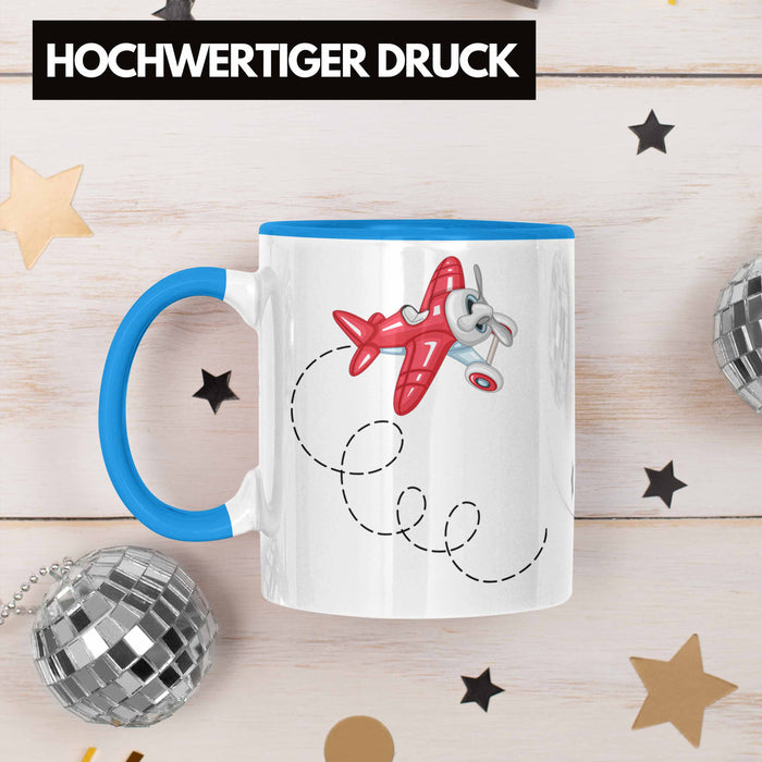 Segelflieger Tasse Geschenk Segelflieger Blau Trendation