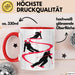 Ski Tasse Geschenk Grafik Skifahrer Becher Rot Trendation