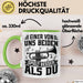 Posauntist Tasse Geschenk Trompete Posaune Einer Von Uns Beiden Spielt Besser Als Du Geschenkidee Grün Trendation