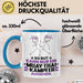 Muay-Thai-Kämpfer Geschenk Tasse So Gut Kann Nur Ein Muay-Thai-Kämpfer Aussehen Geschenkidee Kaffee-Becher Blau Trendation
