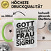 Sigrid Tasse Geschenk Gott Formte Die Perfekte Frau Sigrid Geschenkidee Grün Trendation