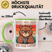 Kaffeeliebhaber Tasse Geschenk Lustige Geschenkidee Spruch Kaffee Macht Einfach Seinen Job Ich Mag Kaffee Grün Trendation