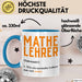 Mathematiklehrer Unterricht Tasse Geschenk Lustige Geschenkidee Spruch Mathe Lehrer Blau Trendation