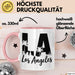 Los Angeles LA Kalifornien USA Tasse Geschenk Lustige Geschenkidee Spruch Rosa Trendation