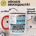 Wasserskifahrer Geschenk Tasse Lustiger Spruch Erheben Sie Sich Der Wasserskifahrer Betritt den Raum Rot Trendation