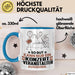 Konzertveranstalter Geschenk Tasse So Gut Kann Nur Ein Konzertveranstalter Aussehen Geschenkidee Kaffee-Becher Blau Trendation