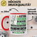 Handwerker Geschenk Tasse Lustiger Spruch Erheben Sie Sich Der Handwerker Betritt den Raum Rot Trendation