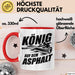 Stockschießen Tasse Geschenkidee König Auf Der Strasse Rot Trendation