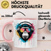DJ Affe mit Sonnenbrille Tasse Becher Geschenk Lustige Geschenkidee Spruch Rosa Trendation