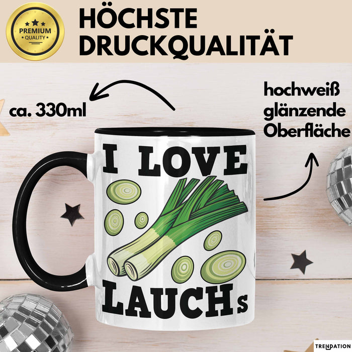 I Love Lauchs Tasse Geschenk Jogger Fitness Fun Spass Trendation