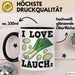 I Love Lauchs Tasse Geschenk Jogger Fitness Fun Spass Trendation