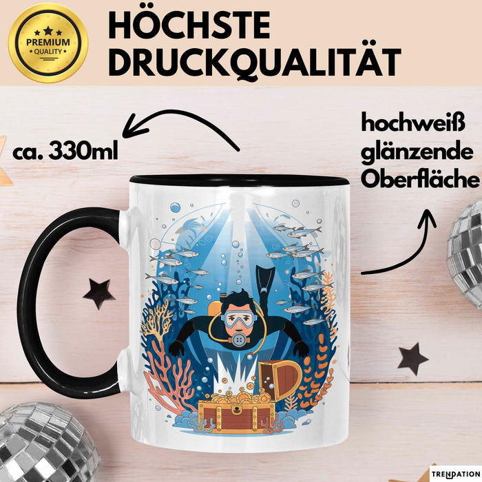Taucher Tasse Geschenk Lustige Geschenkidee Spruch Für Ozean Abenteurer Trendation