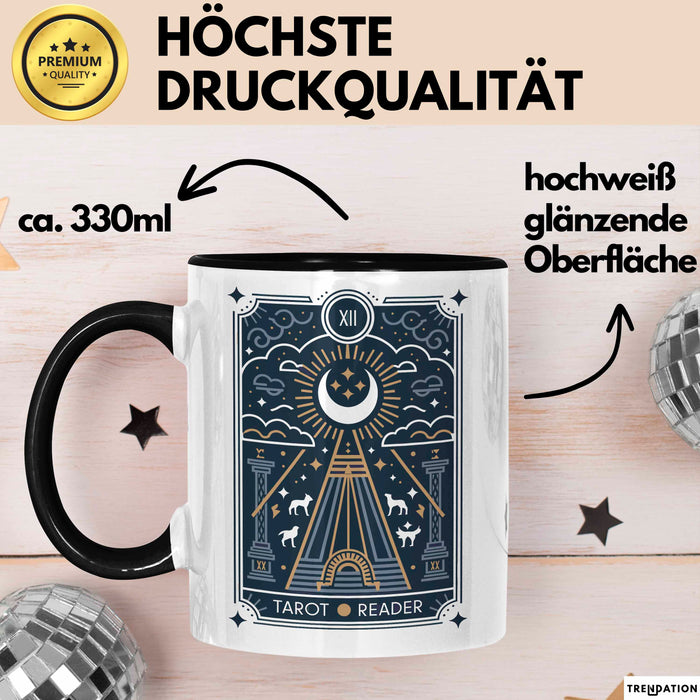 Tarotkartenleser Tasse Geschenkidee für mystische Sucher Trendation