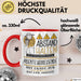 Abenteuerreisende Tasse Geschenk Lustig Abstand Halten Hochleistungs-Abenteuerreisende Mit Drang Zur Perfektion Bei Der Arbeit Rot Trendation