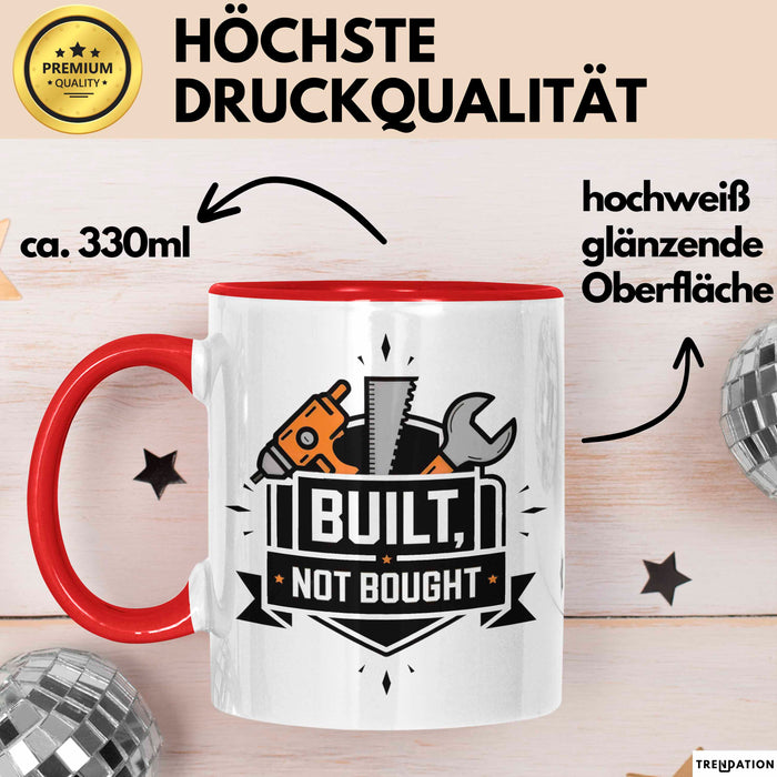 DIY Fan Tasse Geschenk Lustige Geschenkidee Spruch Für Heimprojekt Liebhaber Rot Trendation