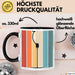 Ski Tasse Geschenk Grafik Skilift Becher Schwarz Trendation
