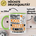 Enkel Geschenk Lustiger Spruch für Enkel Geschenkidee Bester Enkel Der Welt Grün Trendation