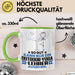 Outdoor-Yoga-Lehrer Geschenk Tasse So Gut Kann Nur Ein Outdoor-Yoga-Lehrer Aussehen Geschenkidee Kaffee-Becher Grün Trendation