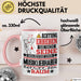 Musikliebhaber Geschenk Tasse Lustiger Spruch Erheben Sie Sich Der Musikliebhaber Betritt den Raum Rosa Trendation