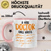 Arzt Tasse Geschenk Lustige Geschenkidee Spruch Ein Weiser Arzt Schrieb Einmal Rosa Trendation