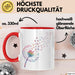 Hund Tierliebhaber Tasse Geschenk Lustige Geschenkidee Spruch Rot Trendation
