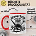 Heimwerker Geschenk Tassen Partner-Tassen Kaffee-Becher Heimwerker Königin Frauen Rot Trendation
