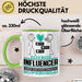 Influencer Geschenk Tasse Ich Bin Influencer Aber Sag Doch Einfach Superheld Lustige Geschenkdiee für Influencer Kaffee-Becher Grün Trendation