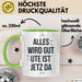 Ute Tasse Geschenk Alles Ist Gut Ute Ist Jetz Da Geschenkidee Becher mit Name Grün Trendation