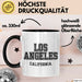 Los Angeles LA Kalifornien USA Tasse Geschenk Lustige Geschenkidee Spruch Schwarz Trendation
