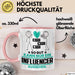 Influencer Geschenk Tasse So Gut Kann Nur Ein Influencer Aussehen Geschenkidee Kaffee-Becher Rosa Trendation