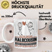 Halbcousin Geschenk Tasse Ich Bin Halbcousin Aber Sag Doch Einfach Superheld Lustige Geschenkdiee für Halbcousin Kaffee-Becher Weiß Trendation