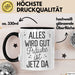 Frauke Tasse Geschenk Alles Ist Gut Frauke Ist Jetz Da Geschenkidee Becher mit Name Schwarz Trendation