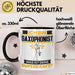 Saxophonist Tasse Geschenk für Saxophonist Geburtstag Lustiger Spruch Kaffee-Becher Was Ist Deine Superkraft Schwarz Trendation