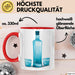 Wodka Trinker Tasse Geschenkidee für Spirituosen Liebhaber Rot Trendation