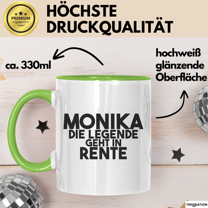Monika Tasse Monika – Die Legende Geht In Rente Geschenk