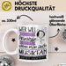 Musikfan Tasse Geschenk Spruch Wer Will Schon Prinzessin Sein Wenn Man Auch Musikfan Sein Kann Weiß Trendation