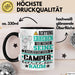 Camper Geschenk Tasse Lustiger Spruch Erheben Sie Sich Der Camper Betritt den Raum Schwarz Trendation