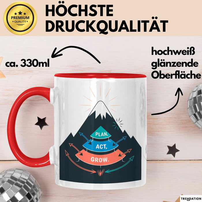 Life Coach Tasse Geschenk Lustige Geschenkidee Spruch Für Persönliche Entwicklung Sucher Rot Trendation