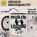 Auto Liebhaber Tasse Geschenk für Driften Männer Geschenkidee Problem und Lösung Drifter Schwarz Trendation