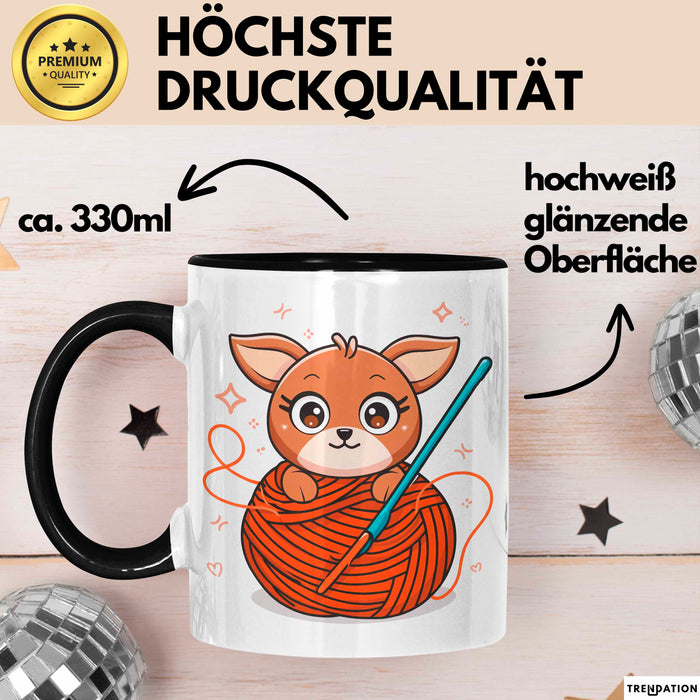 Häkel Fan Tasse Geschenk Lustige Geschenkidee Spruch Für Amigurumi Macher Trendation
